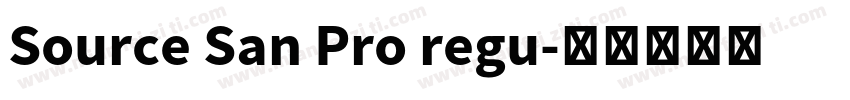 Source San Pro regu字体转换